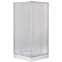 Душевая кабина с низким поддоном Mixxus CUBIC SCT01-100x100x195-FB CHROME матовое стекло 4мм (MI690