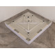 Душова кабіна з низьким піддоном Mixxus CUBIC SCT01-100x100x195-FB CHROME матове скло 4мм (MI690