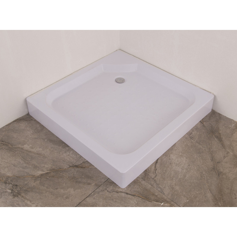 Душова кабіна з низьким піддоном Mixxus CUBIC SCT01-100x100x195-FB CHROME матове скло 4мм (MI690