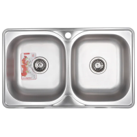 Мойка кухонная Zerix Z7848D-08-180MD Double (micro decor)