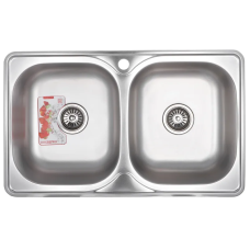 Мийка кухонна Zerix Z7848D-08-180MD Double (мікро декор)
