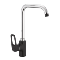 Кухонный смеситель черный Mixxus Nevada 014-G