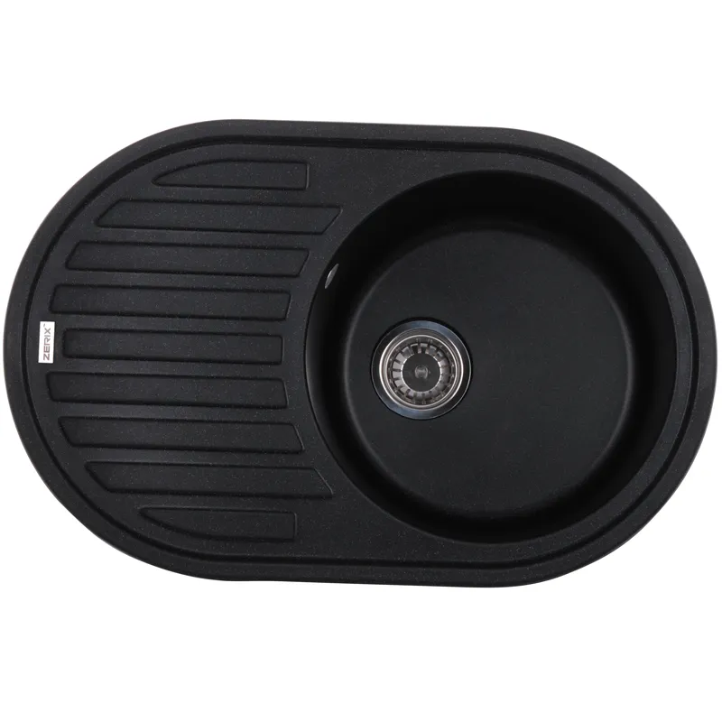 Мойка кухонная Zerix ZS-7750R-03 Черная