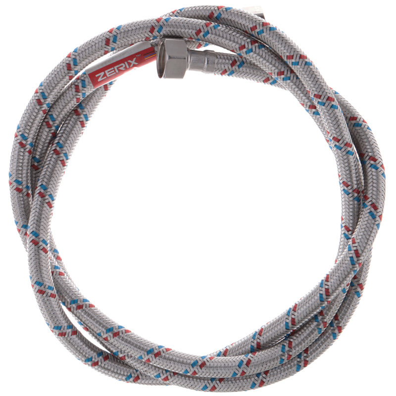 Гибкий шланг для подключения воды гайка 1/2'' - гайка 1/2'' (180 см) Zerix