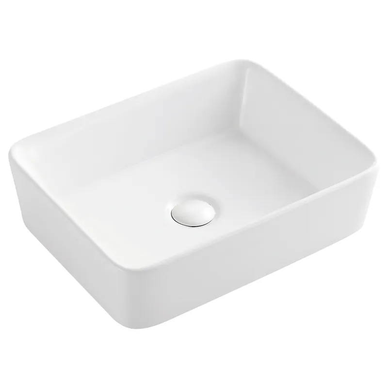 Умывальник накладной керамический Mixxus Premium Quadro-0101 475x370x140mm