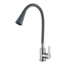 Смеситель для кухни Mixxus DAX-011 REFL.Gray с силиконовым изливом