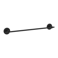 Полотенцедержатель одинарный Zerix Delux M1301A Black (465 мм)