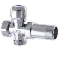 Кран триходовий 3/4x3/4x3/4 Koer KR.521