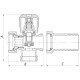 Кран триходовий 3/4x3/4x3/4 Koer KR.521