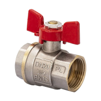Кран шаровый FERRO PL 3/4" ГГБ art. 602 (латунный шар)