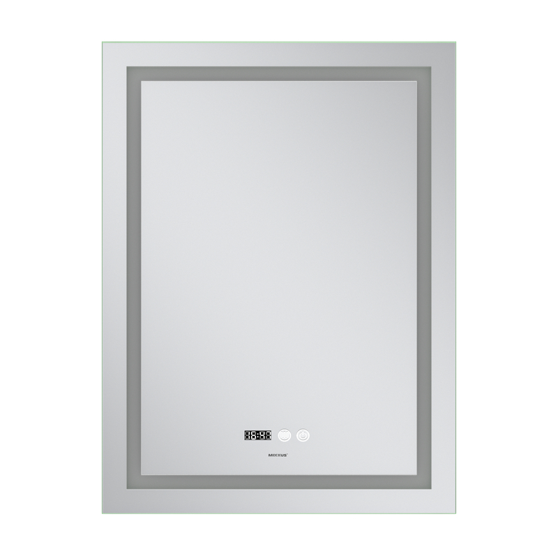 Зеркало Mixxus Premium FLASH MR21-60x80 (LED Touch, Anti-fog, димер, часы)