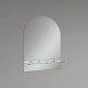 Зеркало настенное Zerix LAGUNA MRZ03-500x700x110 прямоугольное с дугообразным верхом и полкой (ZX56