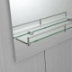 Зеркало настенное Zerix LAGUNA MRZ03-500x700x110 прямоугольное с дугообразным верхом и полкой (ZX56