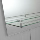 Зеркало настенное Zerix LAGUNA MRZ03-500x700x110 прямоугольное с дугообразным верхом и полкой (ZX56