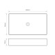 Раковина накладная Mixxus Premium QUADRO-0107 EDGE BLACK 600х340х110mm