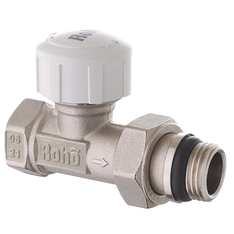 Кран радиаторный термостатический Roho R5161-050 - 1/2" (М30х1,5) прямой (антипротечка)