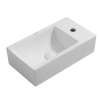 Раковина накладная Mixxus Premium QUADRO-0207 480х260х125mm с отверстием под смеситель