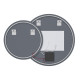 Зеркало Mixxus Premium TOPPER MC01-100x75 (LED Touch, Anti-fog, димер (3-6,5kK)