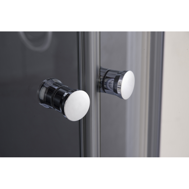Душова кабіна без піддона Mixxus PLAIN SC01-90x90x185-TR GRAPHITE прозоре скло 4мм