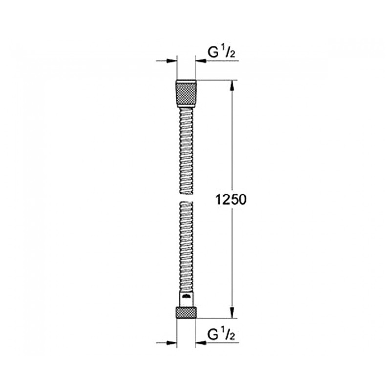 Душевой шланг 125 см Grohe Relexaflex