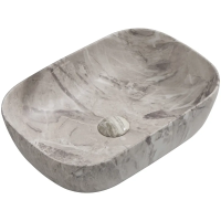 Раковина накладная MIXXUS PREMIUM DIVERSE-0113 MARBLE 455х325х135mm