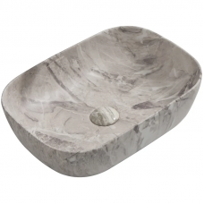 Раковина накладна MIXXUS PREMIUM DIVERSE-0113 MARBLE 455х325х135мм