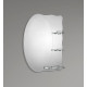 Зеркало настенное Zerix SOLO MOZ01-650x850x100 асимметричное с 3-мя полками