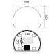 Зеркало Mixxus Premium TOPPER MS01-90x70-REVERSE (LED Touch, Anti-fog, димер (3-6,5kK))