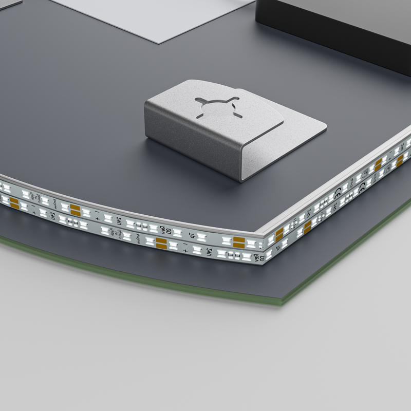 Зеркало Mixxus Premium TOPPER MS01-90x70-REVERSE (LED Touch, Anti-fog, димер (3-6,5kK))