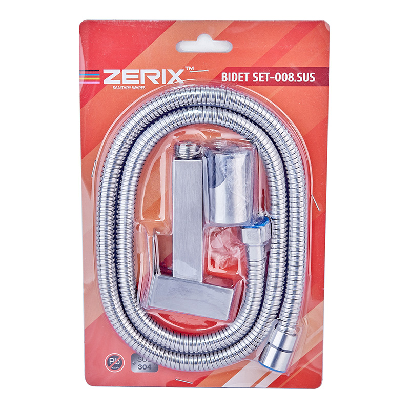 Набор для гигиенического душа Zerix Bidet SET-008.SUS (нерж. сталь)