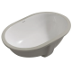 Раковина врезная под столешницу MIXXUS PREMIUM ELLIPSE-1701 570х385х205mm с переливом