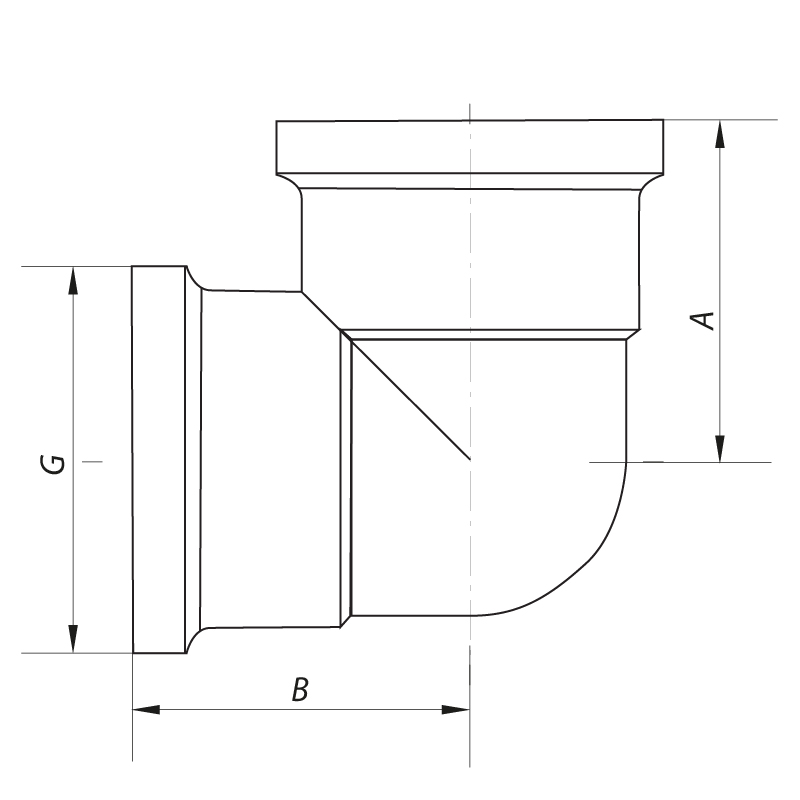 Угол 1/2'' ВВ (хром) Koer KF.L06F.CHR