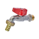 Кран садовый Roho R363-050 -1/2", ручка "бабочка" красная