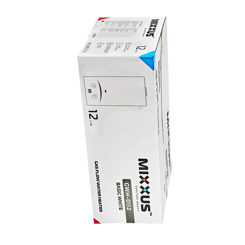 Газова колонка Mixxus GWH-0112 BASIC WHITE димохідна 12 л/хв
