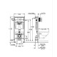 Комплект для унітаза Grohe Rapid SL 3в1, висота встановлення 1,13 м