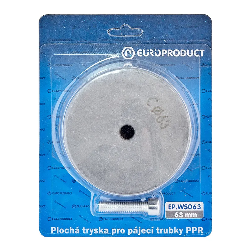 Насадка плоская для паяльника Europroduct EP.WS063 PPR труб 63mm
