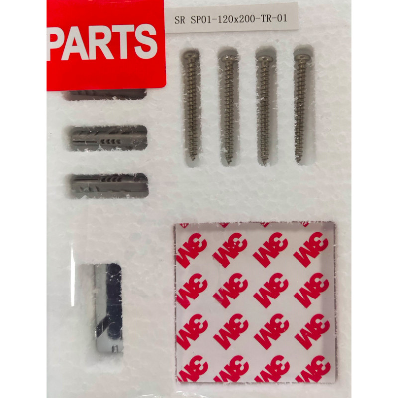 Душова перегородка Koer SR SP01-120x200-TR-01 Walk-In прозоре скло Easy Clean 8мм, хром (KR53)