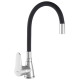 Смеситель для кухни Zerix SOP7 146 с черным гибким изливом