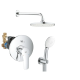 Скрытая душевая система Grohe Eurosmart New Tempesta 200