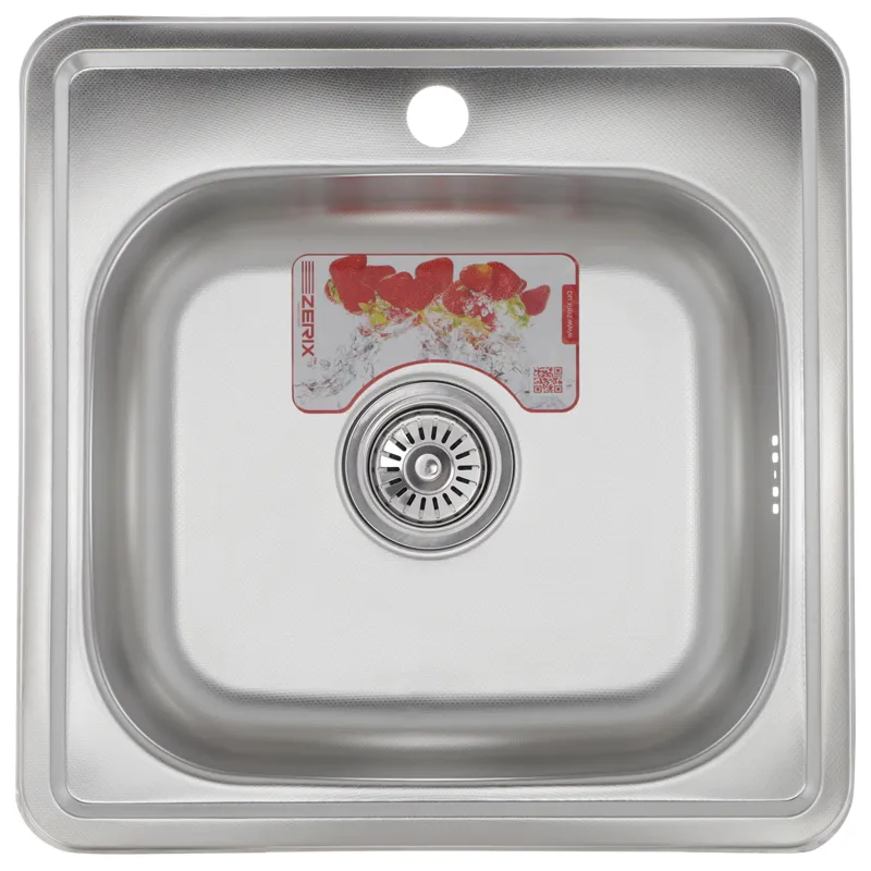 Мойка кухонная Zerix Z4848-06-160D (decor)