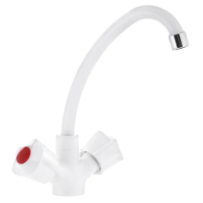 Смеситель для кухни Plamix Ama-271 White (без подвода)