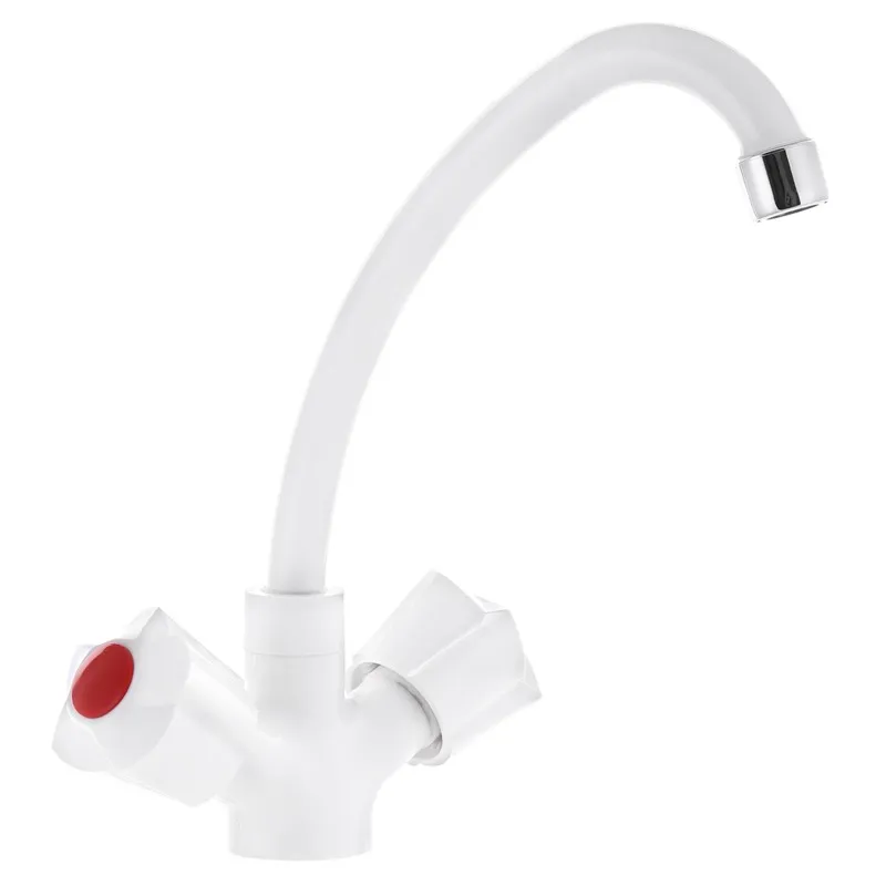 Смеситель для кухни Plamix Ama-271 White (без подвода)