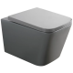 Унитаз подвесной Mixxus Premium QUADRO-0305-R GRAY 510x350x345mm система смыва RIMLESS