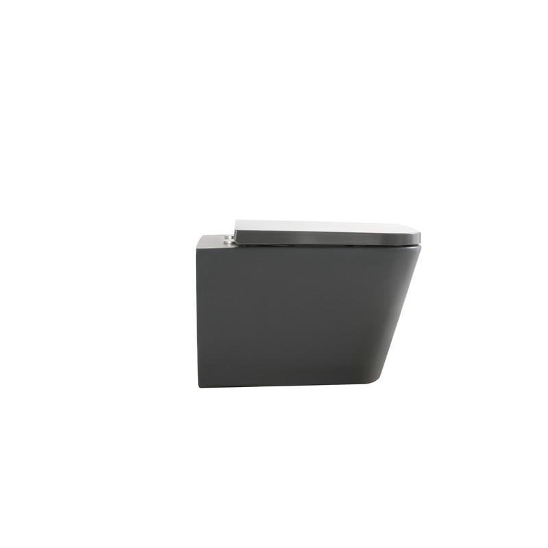Унитаз подвесной Mixxus Premium QUADRO-0305-R GRAY 510x350x345mm система смыва RIMLESS
