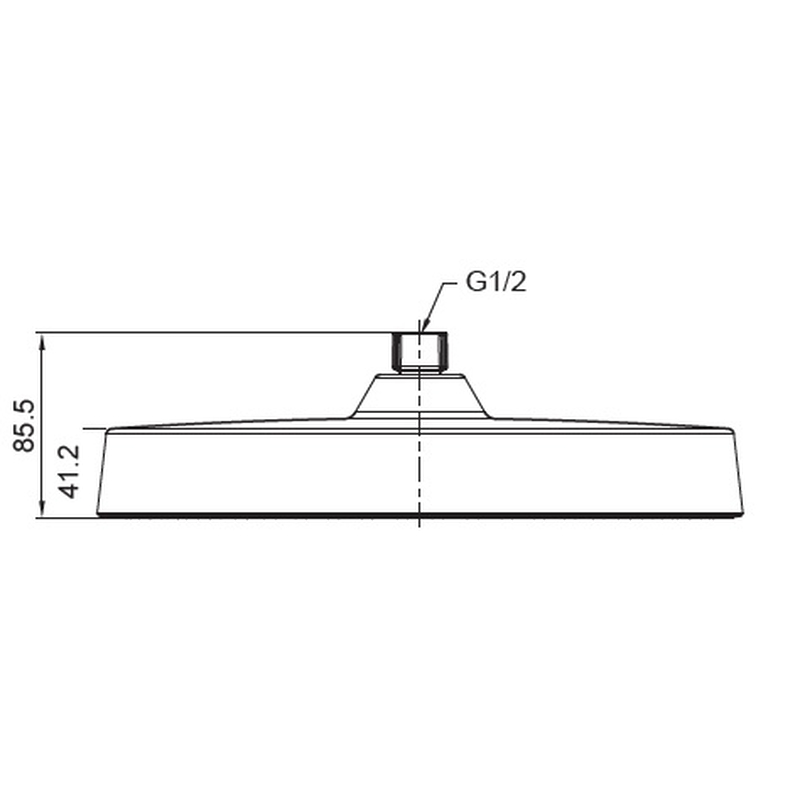 Лейка для душа потолочная Koer KP-0403-01-OH 300мм