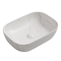 Раковина накладная Mixxus Premium DIVERSE-0112 MARBLE 455х325х135mm