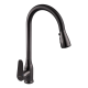 Смеситель для кухни с выдвижной лейкой Zerix PUL-014 Graphite из нерж. ст. SUS304 (цвет графит) (ZX