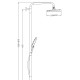 Душевая колонна со смесителем Koer KB-56030-05, 3 функции