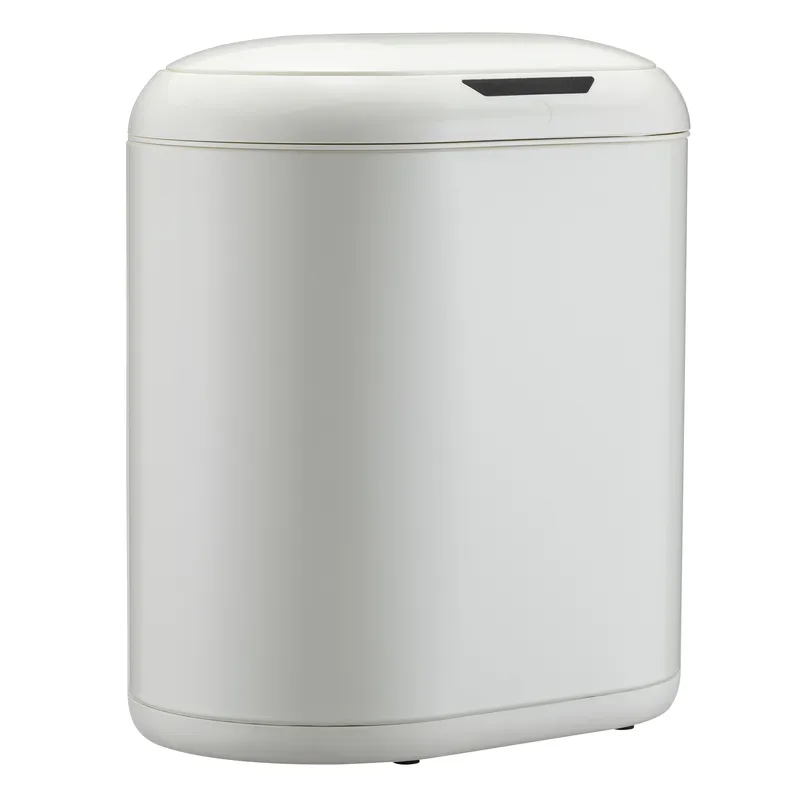 Мусорное ведро сенсорное овальное Mixxus Premium Topper-TC0112 White 12л цвет белый