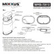 Мусорное ведро сенсорное овальное Mixxus Premium Topper-TC0112 White 12л цвет белый